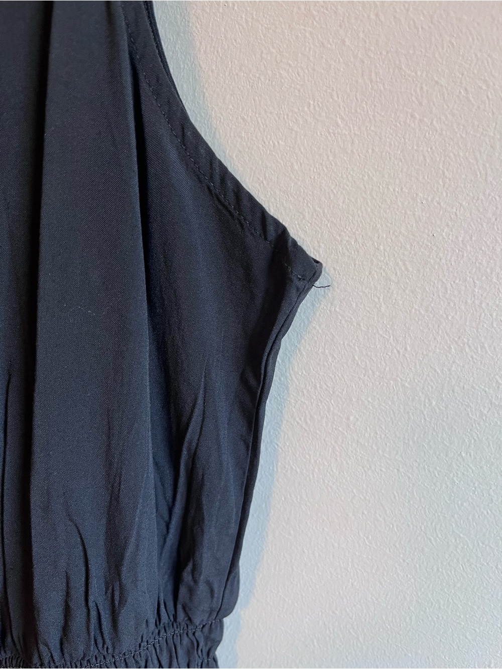 Gap Sleeveless V-Neck Wide Leg Black Jumpsuit - Picture 11 of 11